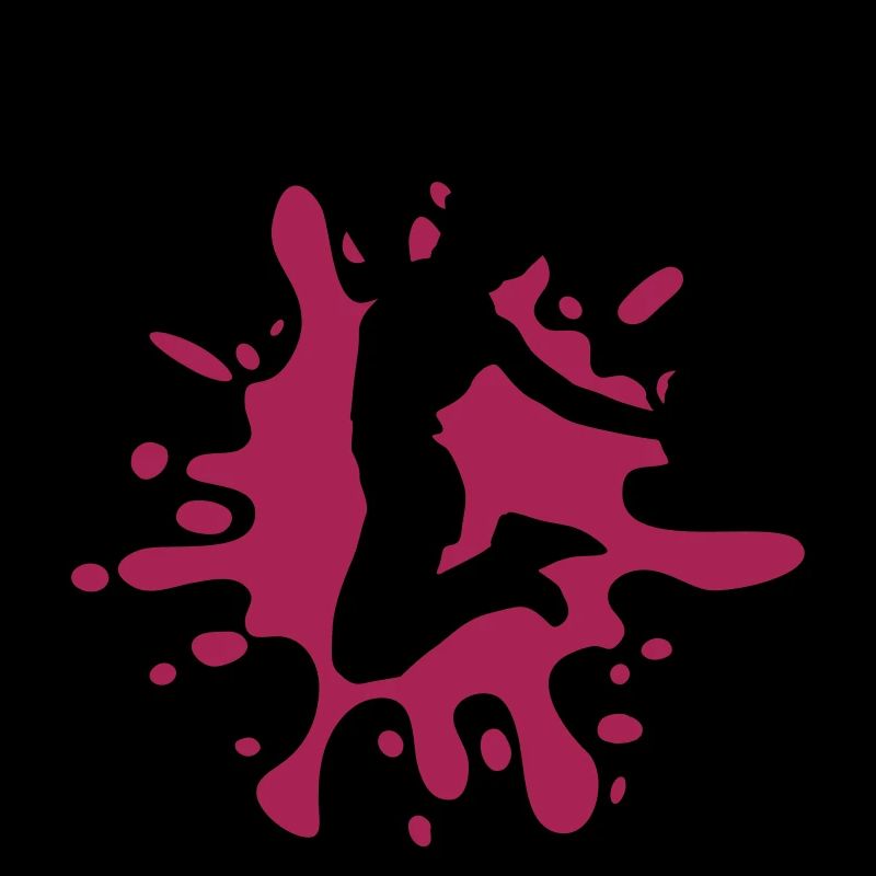 cheerleader silhouette klecks