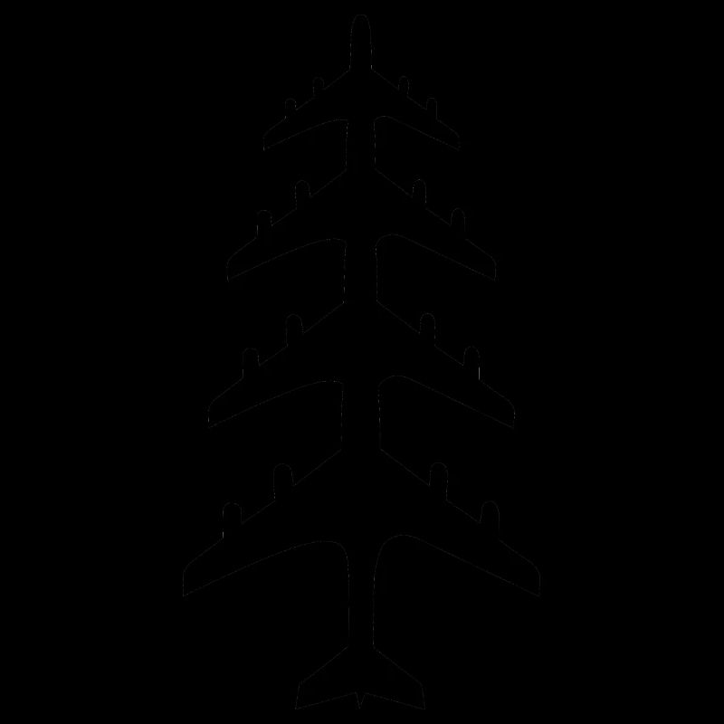 Weihnachtsbaum aus Flugzeugen