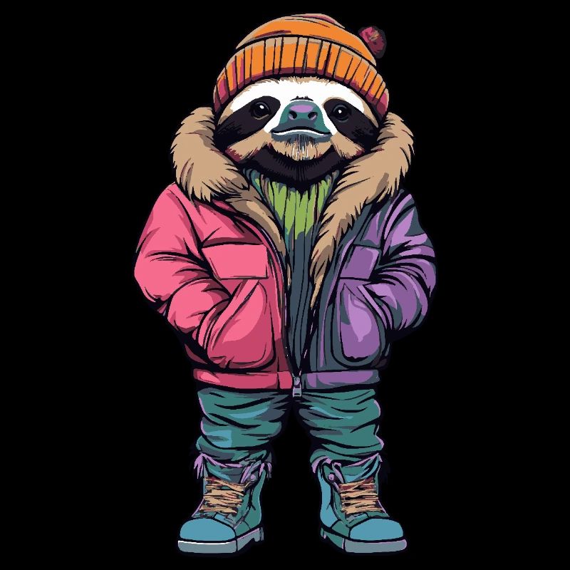 Sloth Funny Winter