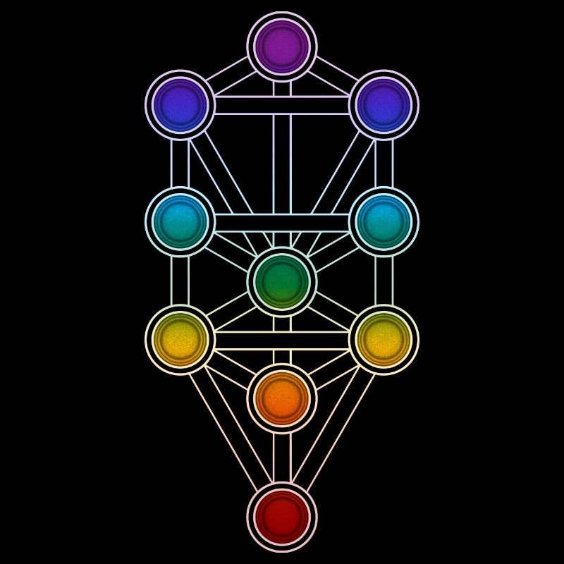 Baum des Lebens Sephiroth Chakra Kabbala Matrix