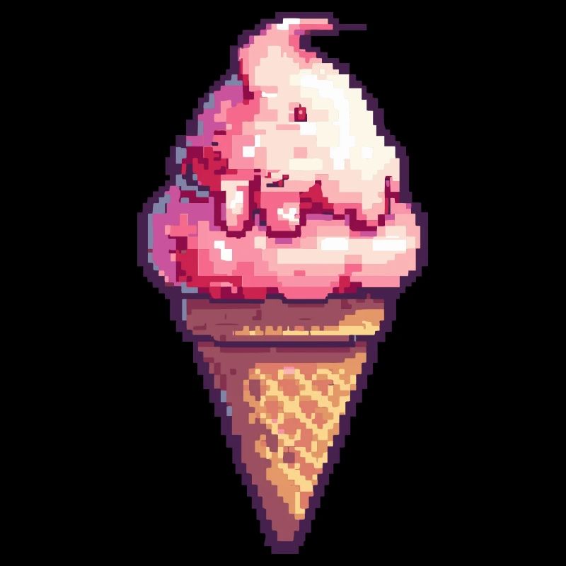 Ice Cream Pixel Gamer Eis