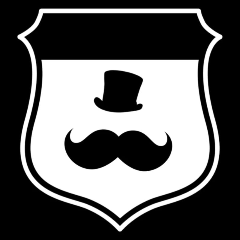 Man mit Hut im Wappen