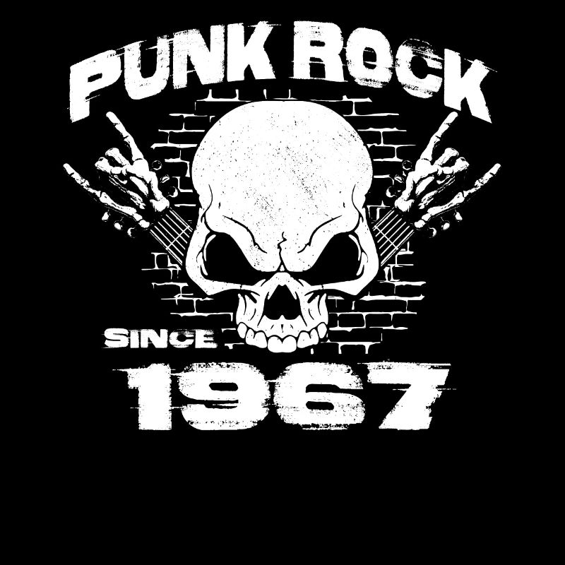 Punk Rock Since 1967 - Skull Rock Hands 57th