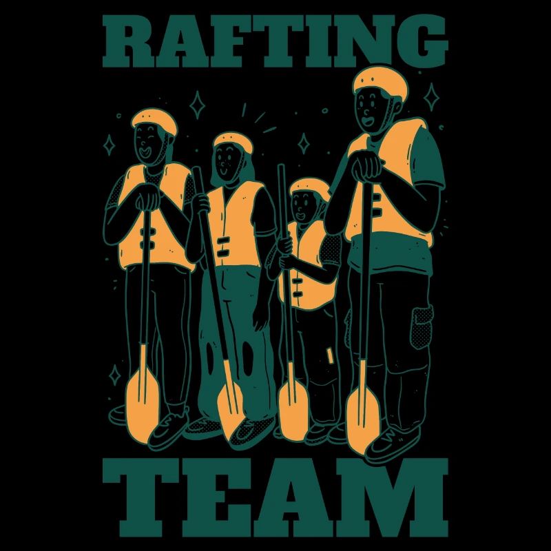 Rafting Team Outfit for Teams Boating Mountains