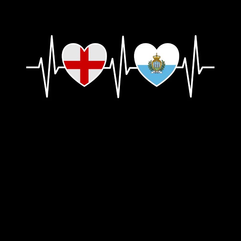 Drapeaux de l’Angleterre et de Saint-Marin