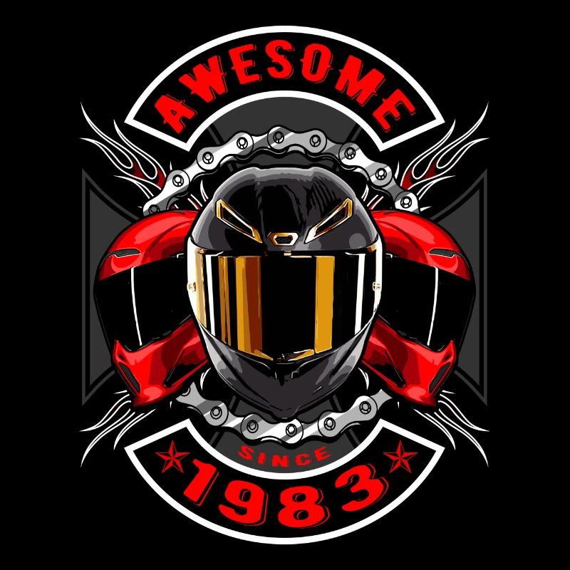 Awesome since 1983, Biker Geburtstag
