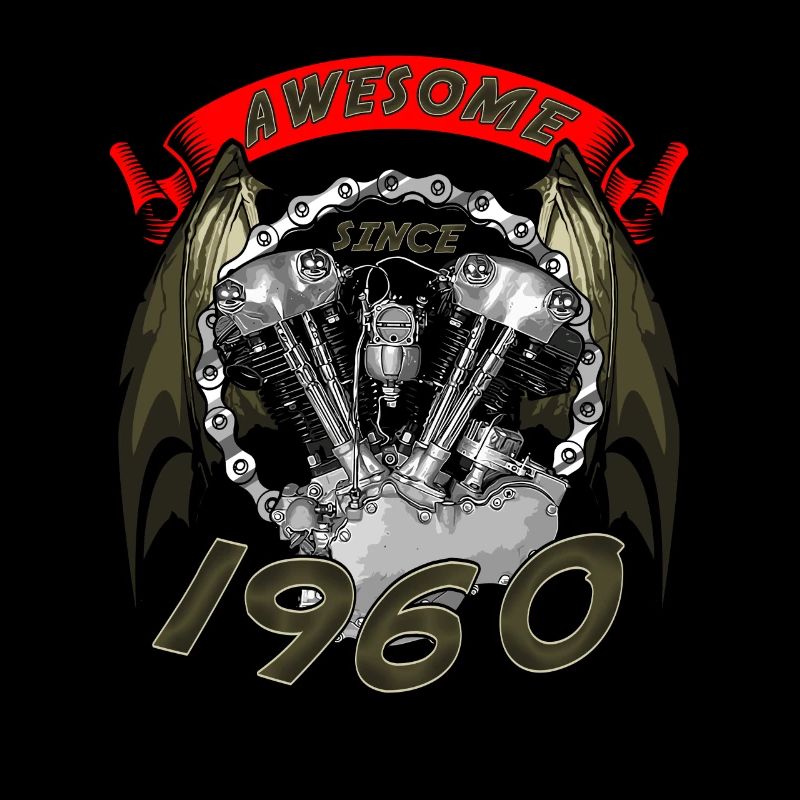 Awesome since 1960, Biker Geburtstag