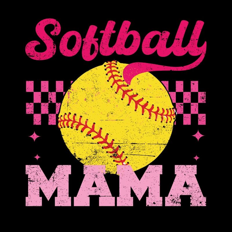 Softballll Mama Verzweifelt Muttertag Mama
