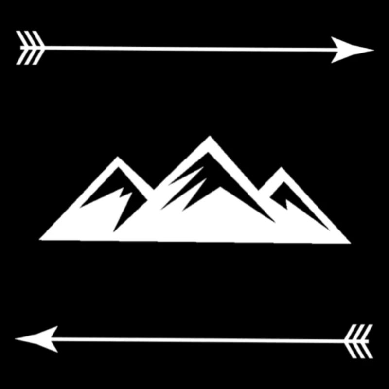 Berg mit Pfeilen