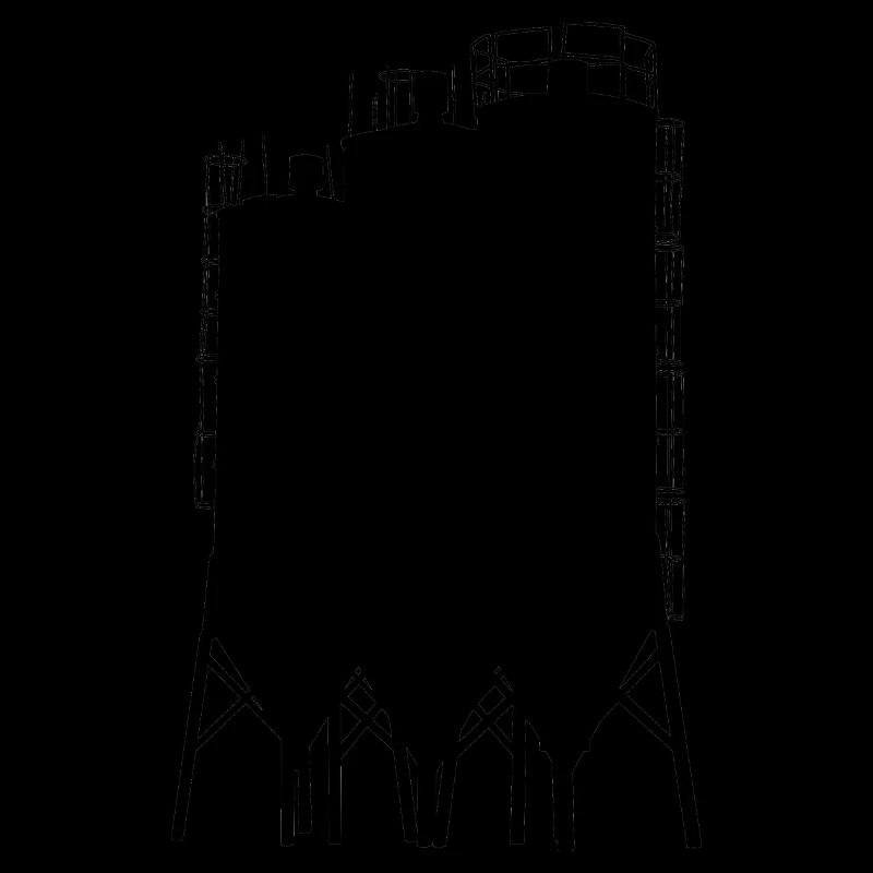 Silo Silhouette Schwarz