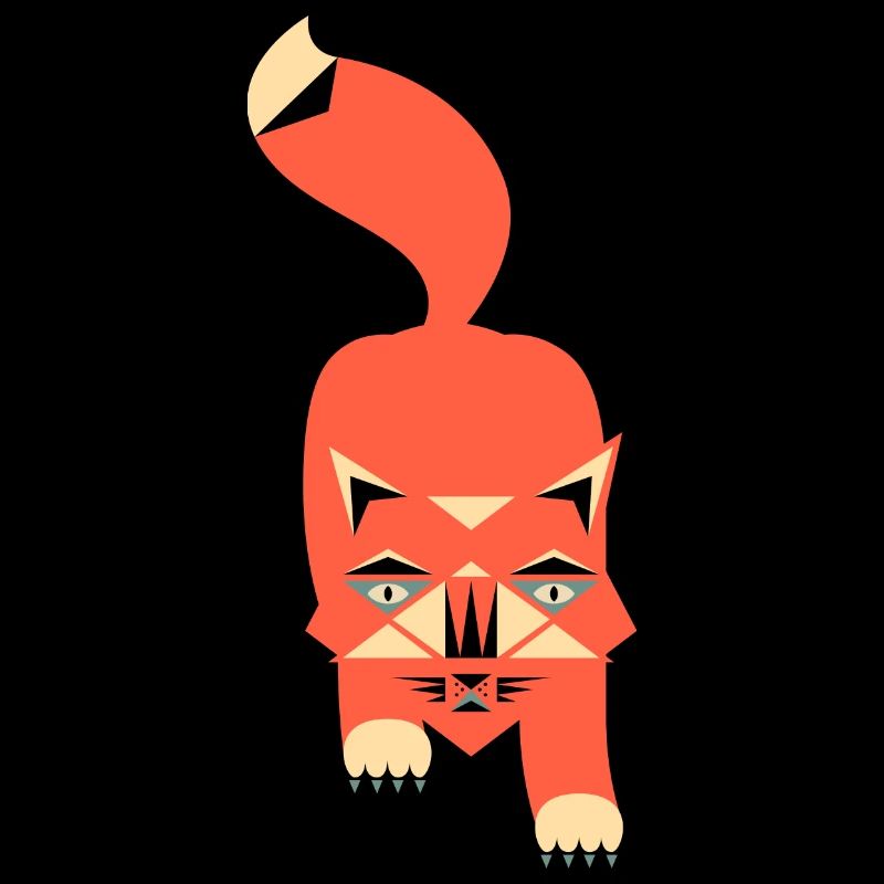 Cat Geometric Style