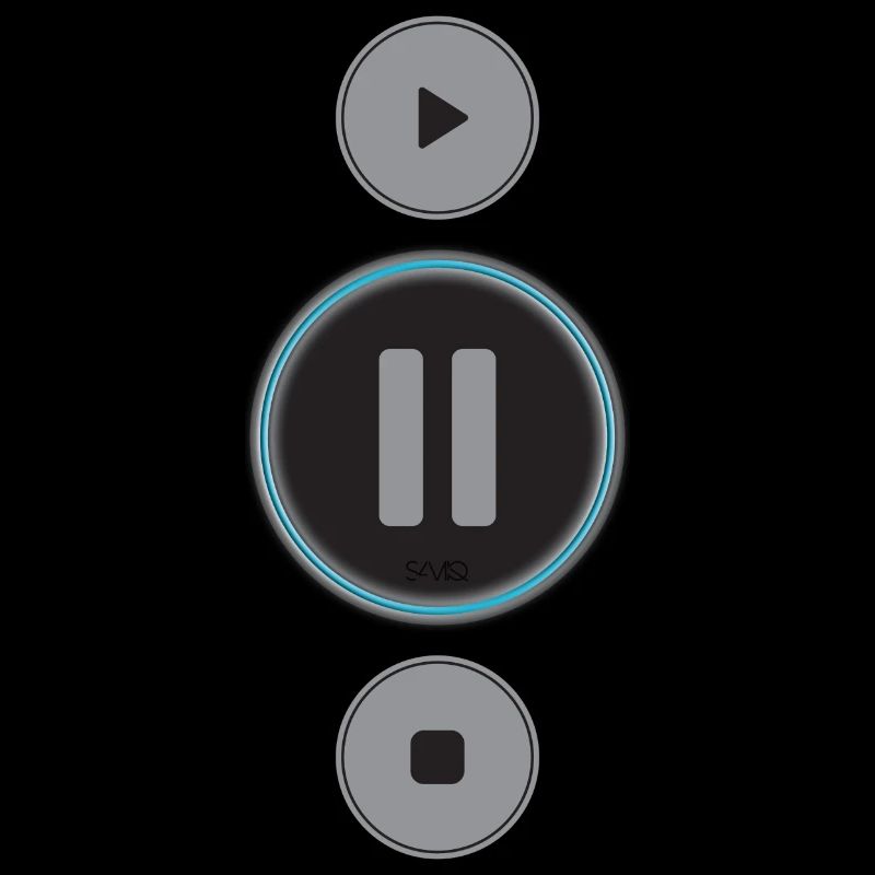 Musik Play Pause Stop Knöpfe Auszeit Geschenk Ruhe