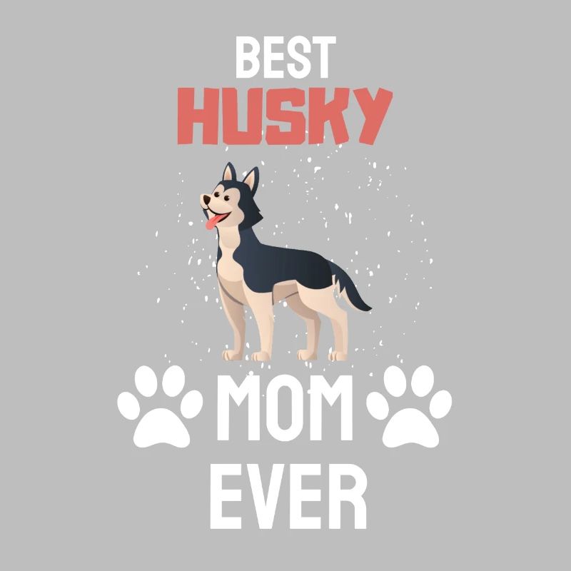 Hundepfote Hunde Mama Muttertag Geschenk Husky