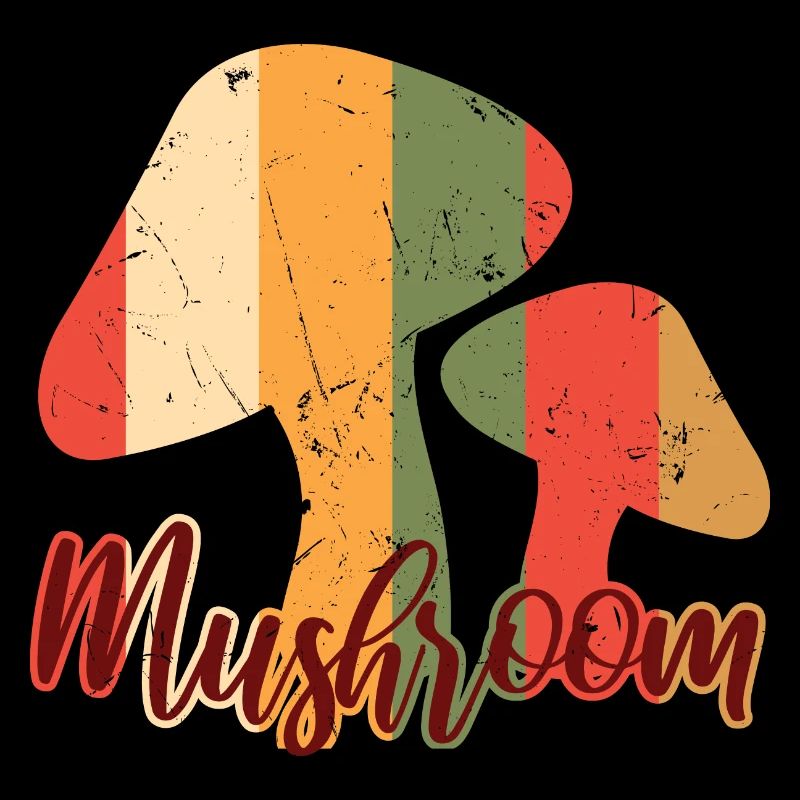 Mushroom Vintage Distressed