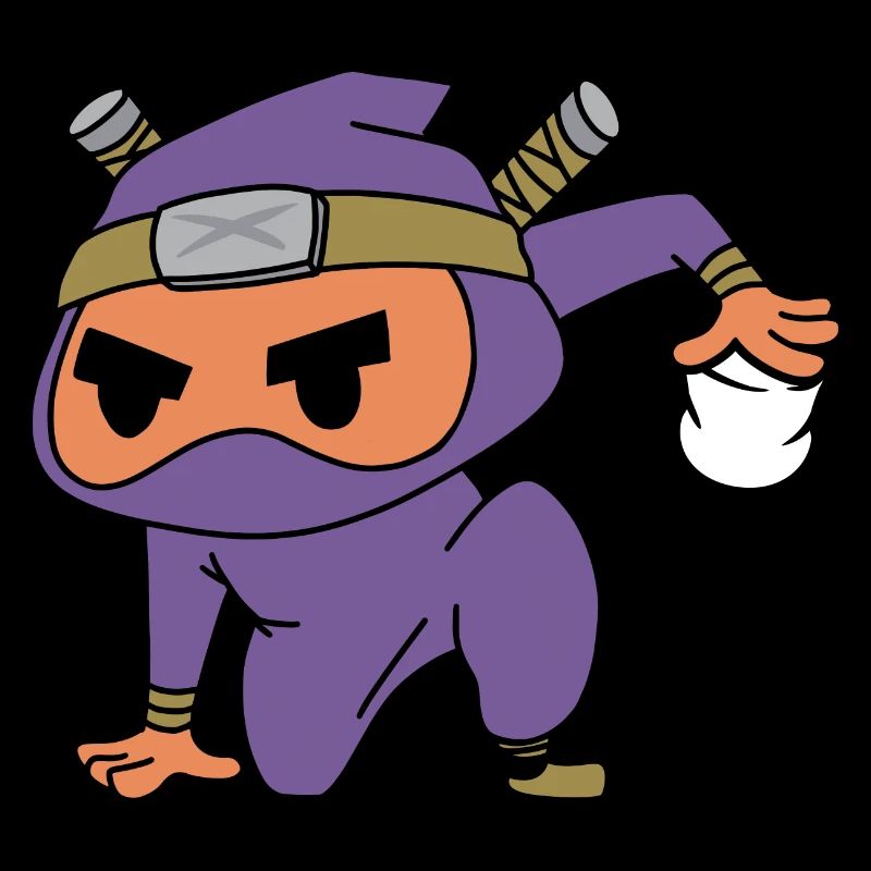 Campfire Marshmallow Cute Kids Smore Ninja