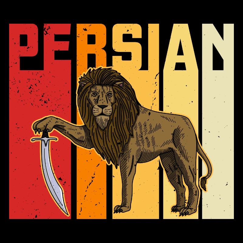 Perse Lion Persan Soleil Iran Histoire
