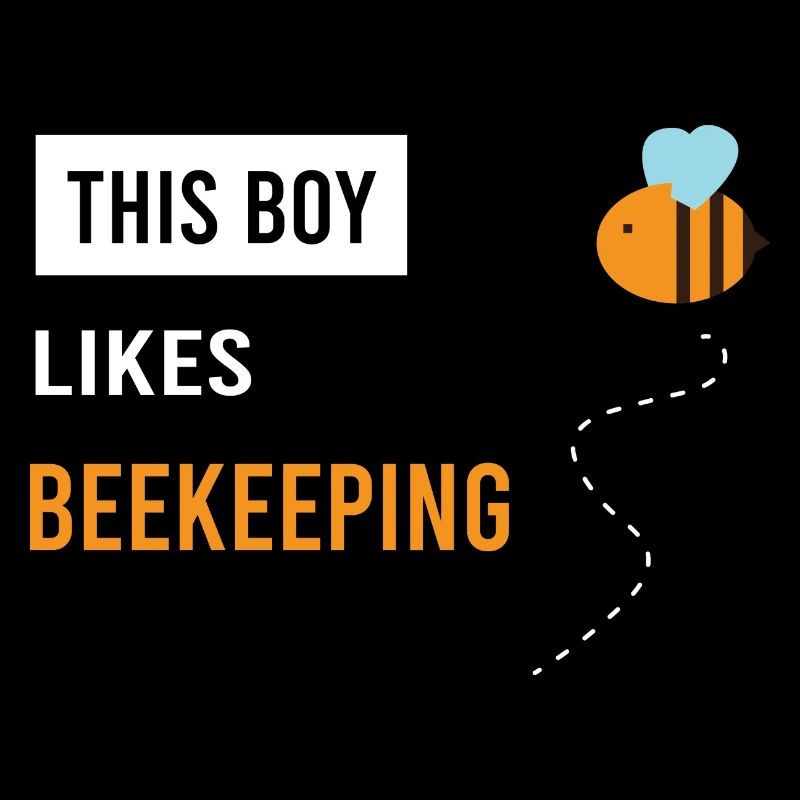 Garçon aime l'apiculture Le miel de la