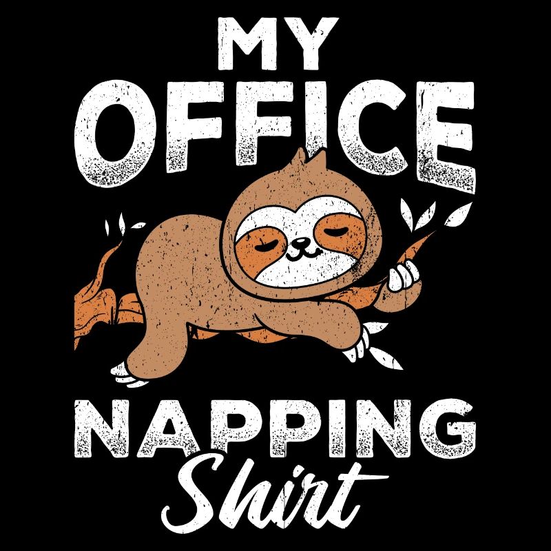 This Is My Office Napping Shirt Faultier Geschenk