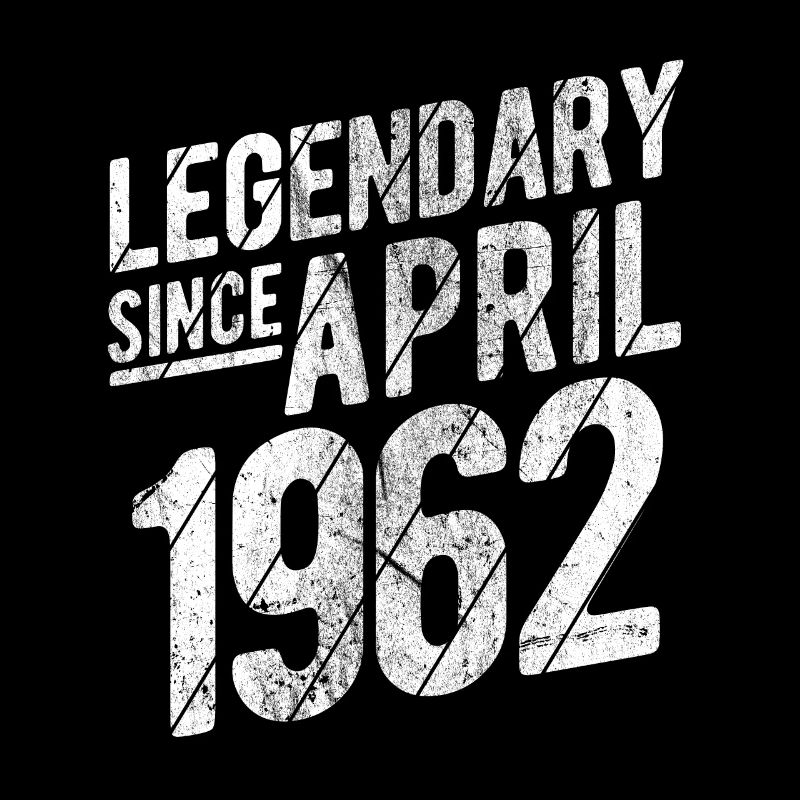 Retro 60th Birthday Gift Legendary Since April 196
