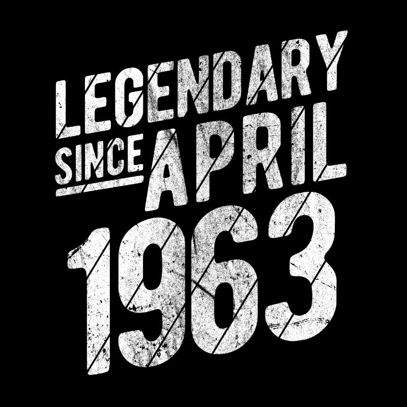 Retro 60th Birthday Gift Legendary Since April 196