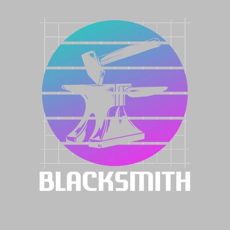 Rétro Vintage Classic Blacksmith Blacksmithing