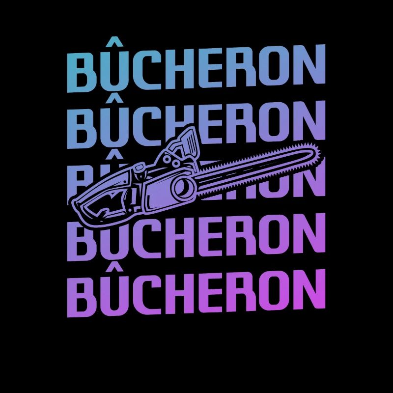 Retro Bûcheron Travail Du Bois