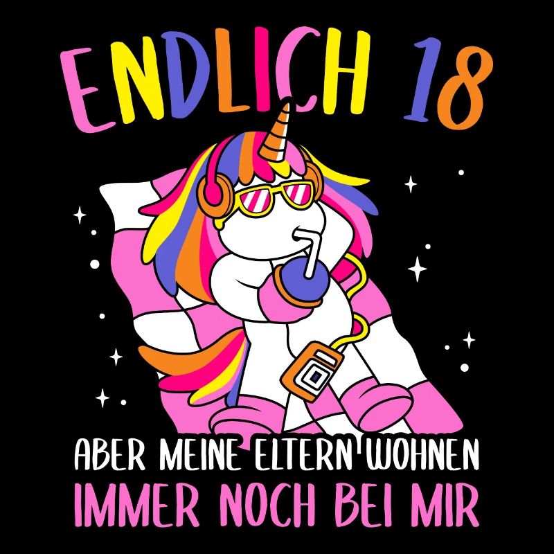 Endlich 18 Geburtstag Feiern Geschenkidee Geburtst