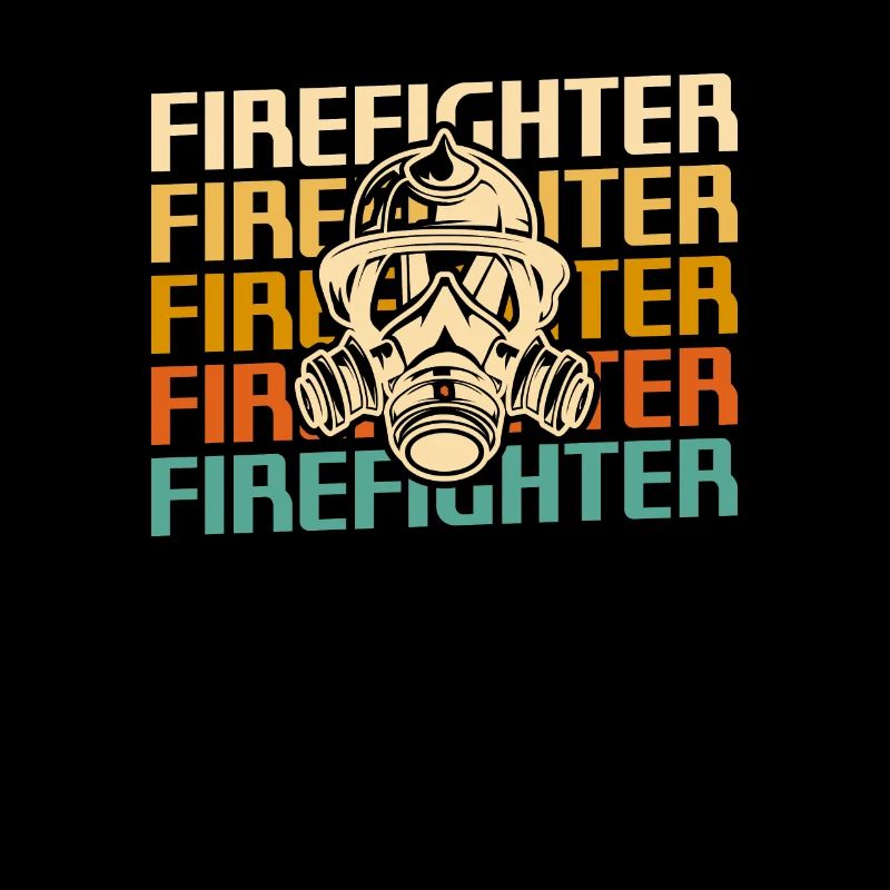 Rétro Vintage Classic Firefighter Firefighting