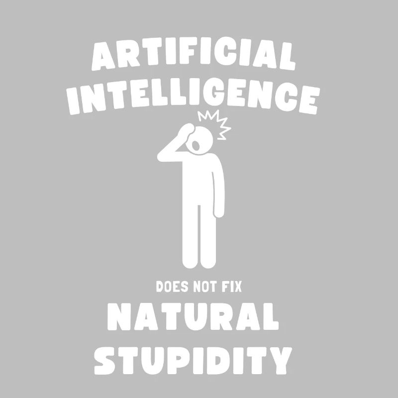 AI Intelligence artificielle codage cadeau drôle
