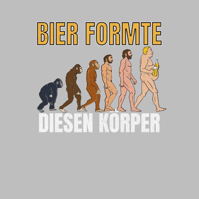 Bier formte diesen Körper Evolution Biertrinker