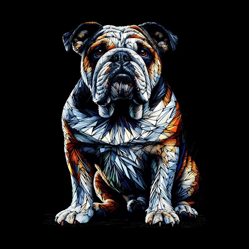 Polygone Art bouledogue bouledogues anglais