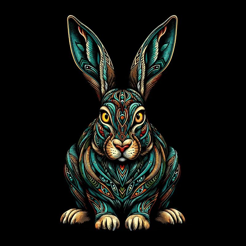 Mandala Kunst Jackrabbit Jackrabbit Jackrabbits