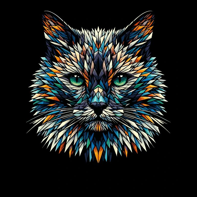 Polygon Art Bombay Cat