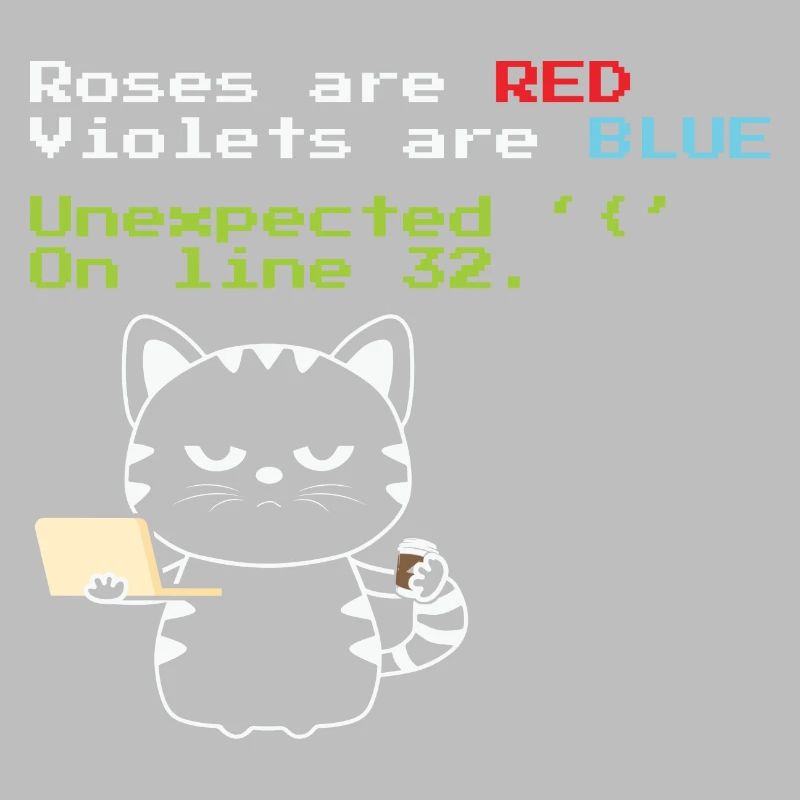 Funny Coding cat Progrmmer nerd geek