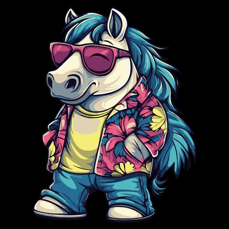Vacances de bande dessinée de cheval