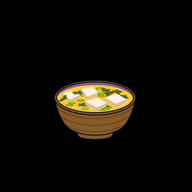 Mädchen mag Miso-Suppe Ramen Nudeln Japanisches
