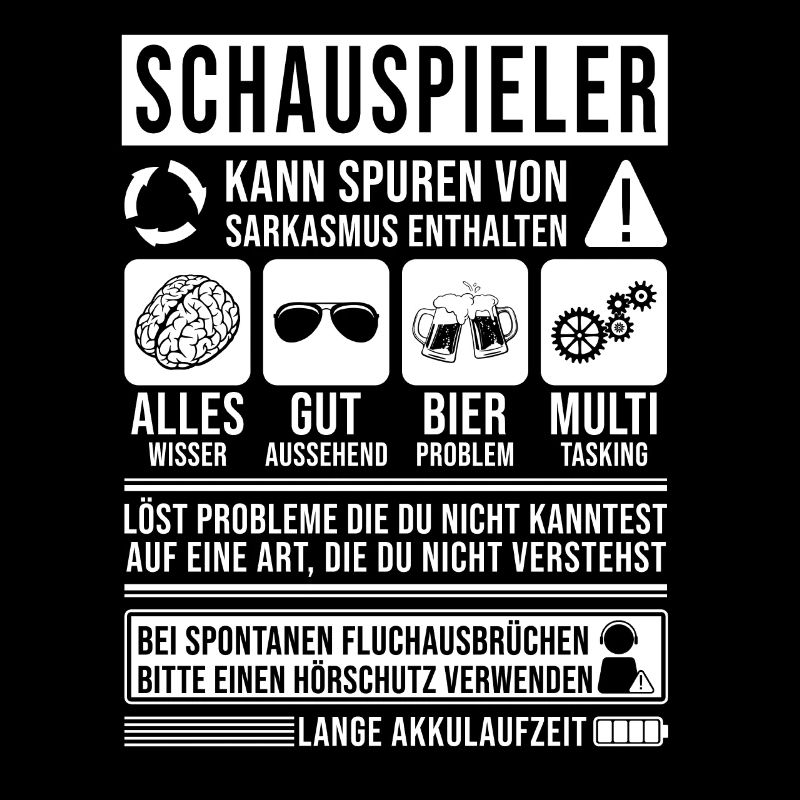 Schauspieler Spruch lustig