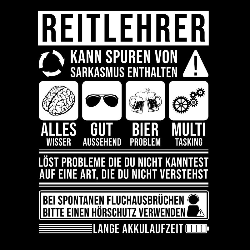 Reitlehrer Spruch lustig