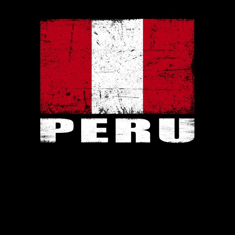 Drapeau du Pérou Grunge Drapeau du Pérou