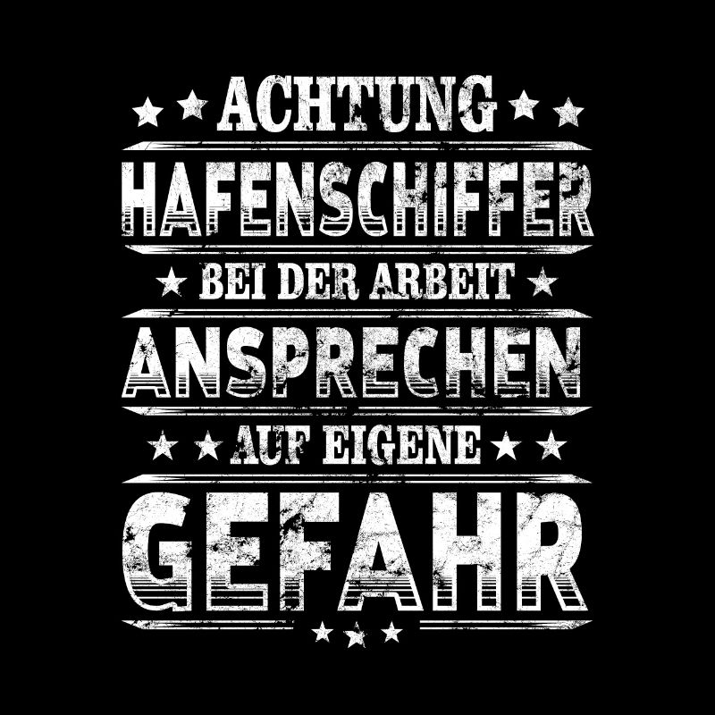 Hafenschiffer Achtung Bootsbauer bei Arbeit