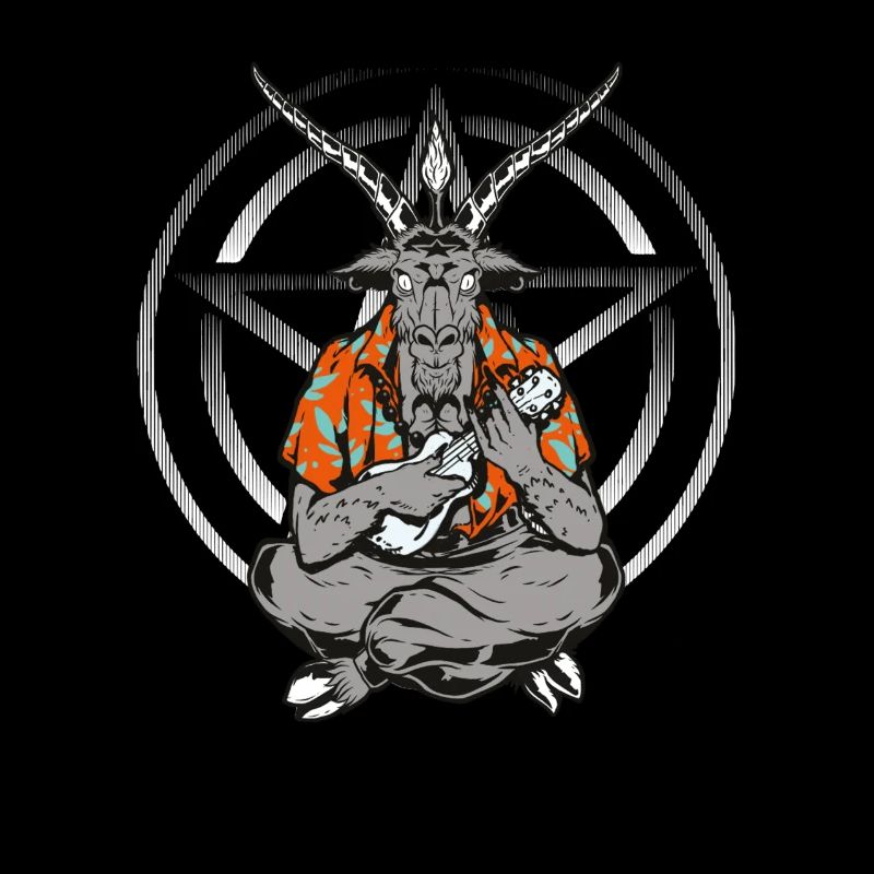Uke Satan Ukulele Spieler Lustiges Ukulelen
