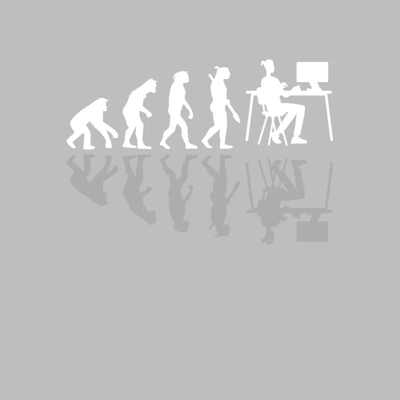 Human Evolution Web Designer Humor Digital Design