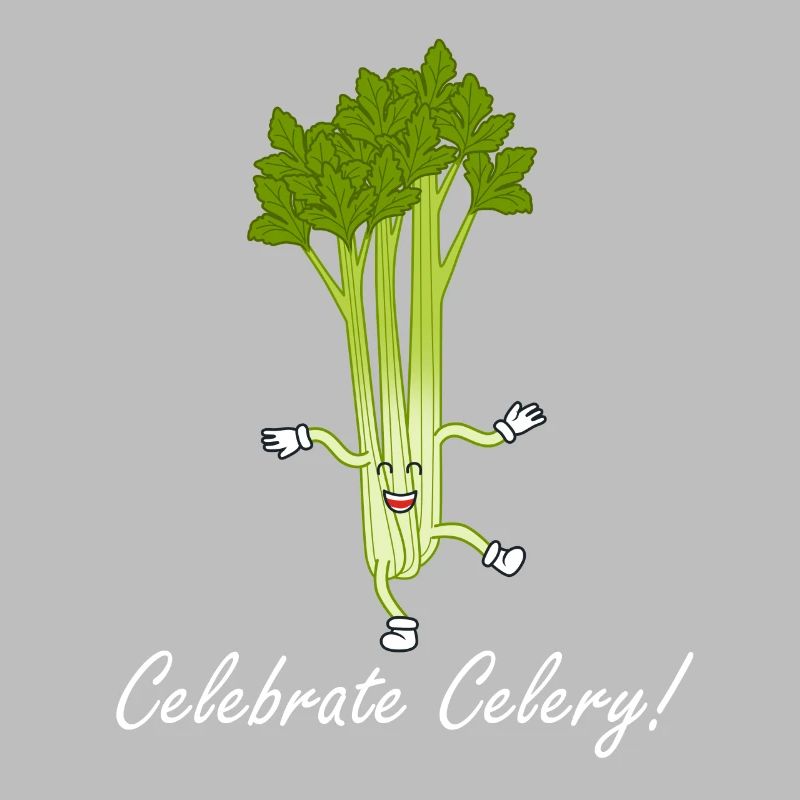 Celery Celebration Ironic Saying Vegetables