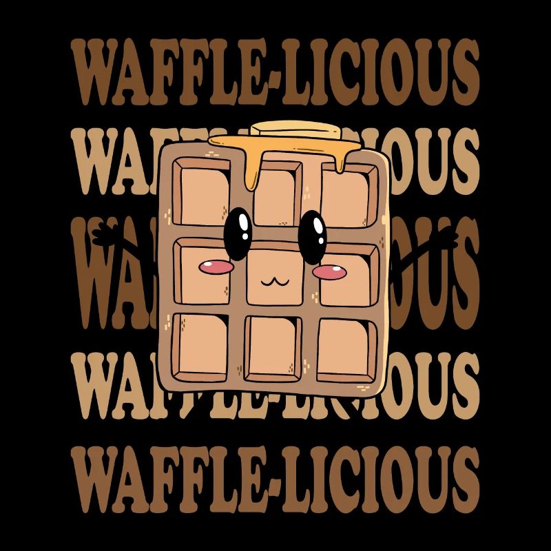 Waffle-Licious Funny Saying Syrup Waffle Chef