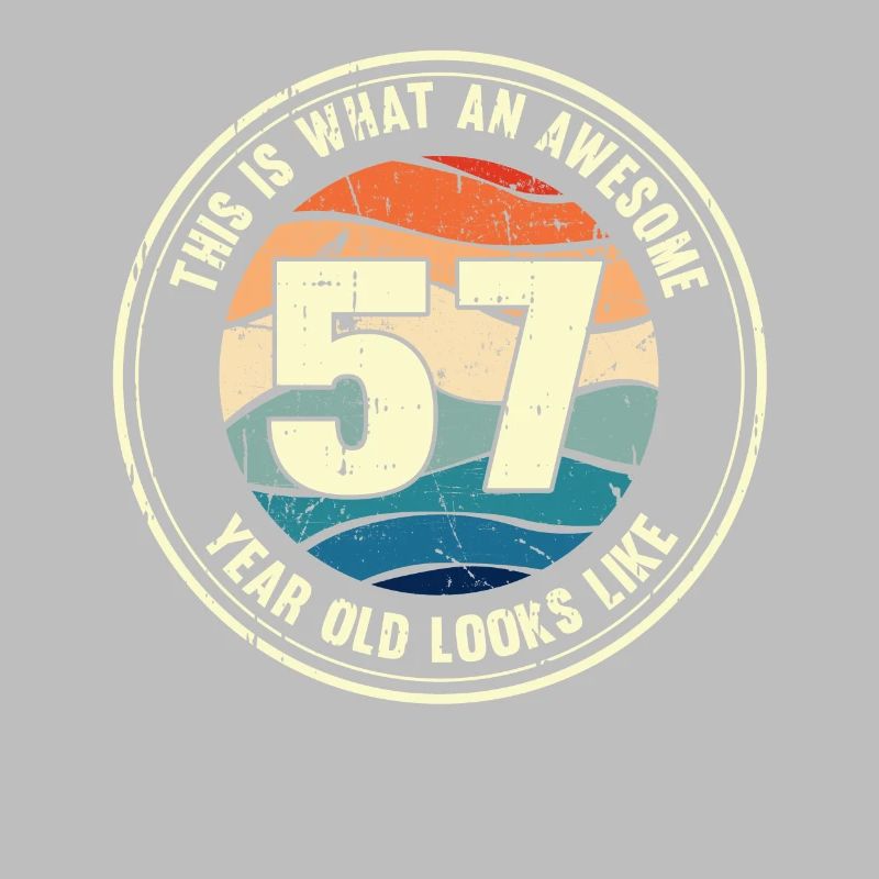 57. Geburtstag so sieht man mit 57 Retro Geschenk