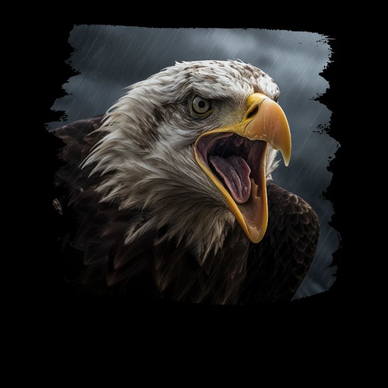 Aulne pygargue à tête blanche oiseau aigle pierre