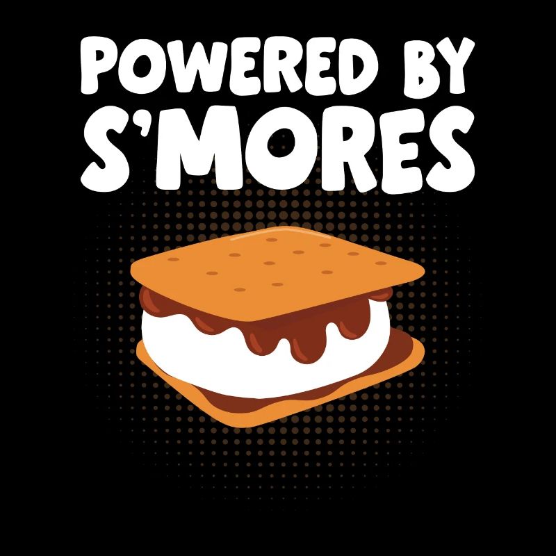 Camper Marshmallow Campfire Funny Powered By Smore