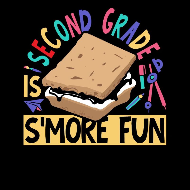 Marshmallow Camping Kids Campfire Second Grade Is