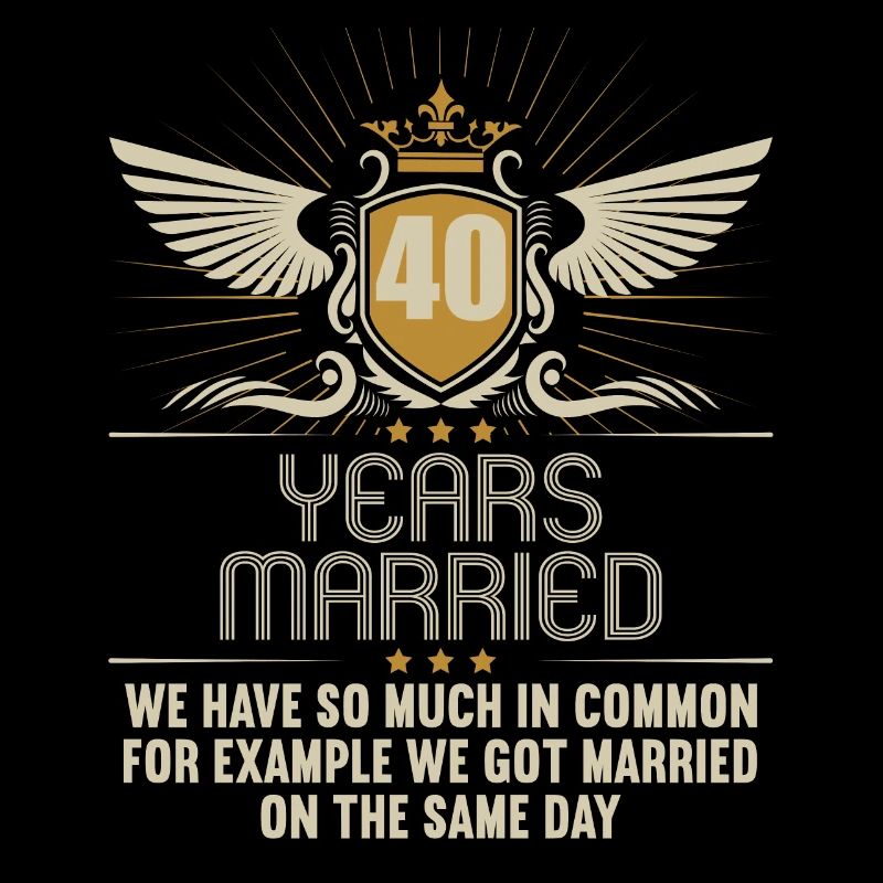 Nous avons beaucoup en commun 40e anniversaire de mariage