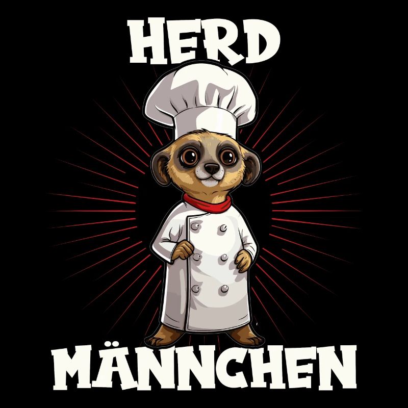 Erdmännchen kochen Koch Kochmütze Herdmännchen